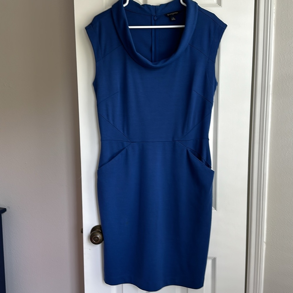 Banana Republic ponte Cowl-neck dress Sz 10